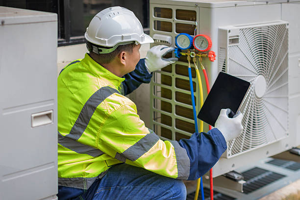 Professional Hvac Installation technician working in West Falmouth, MA